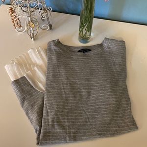 Grey & White Banana Republic Top